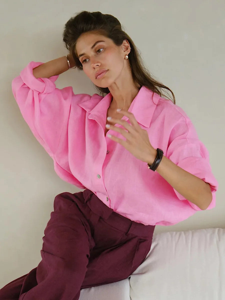 bottun-down shirt for woman