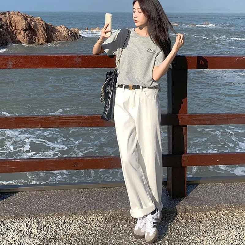 white jeans