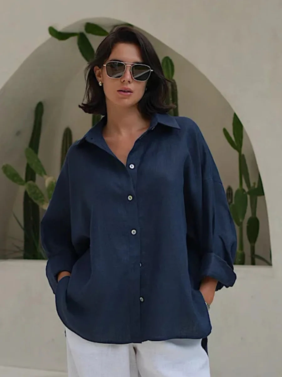 bottun-down shirt for woman
