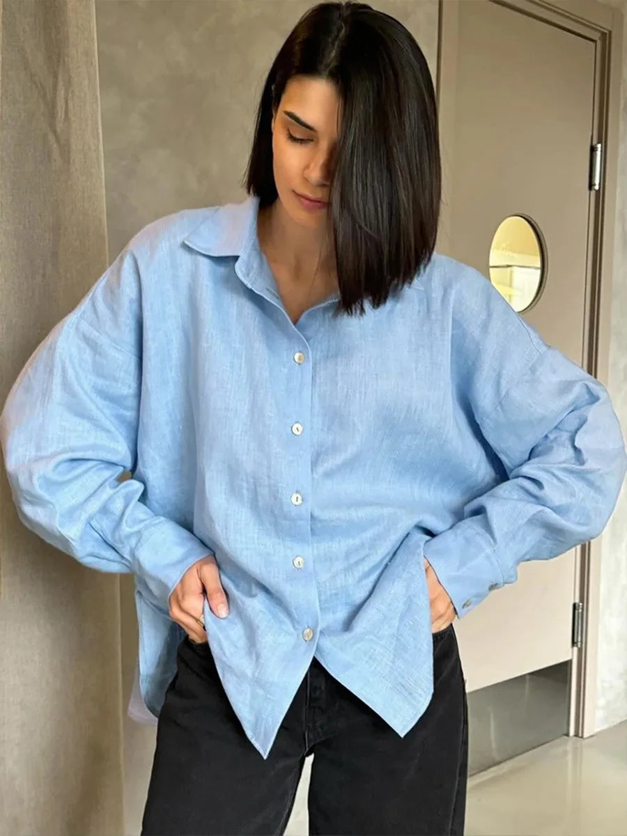 bottun-down shirt for woman