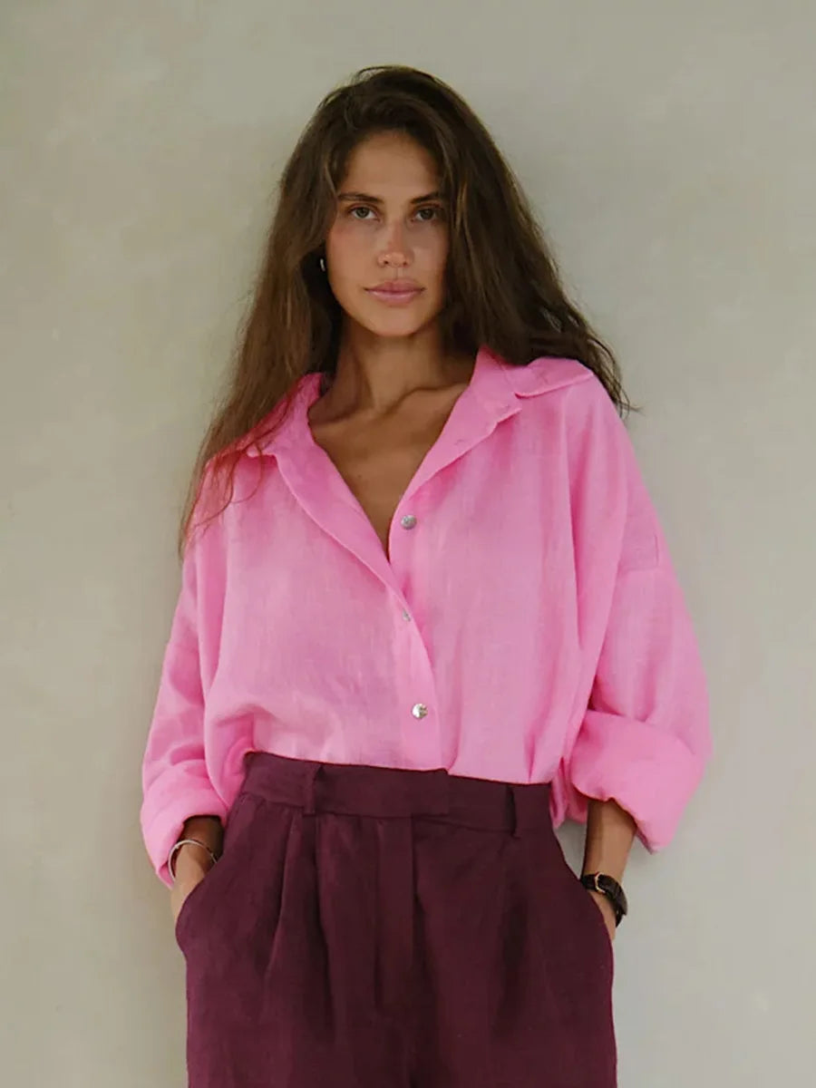 bottun-down shirt for woman