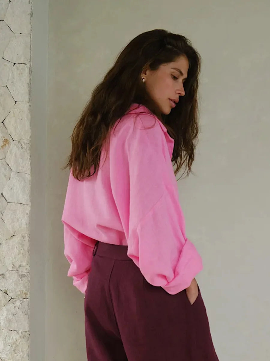 bottun-down shirt for woman