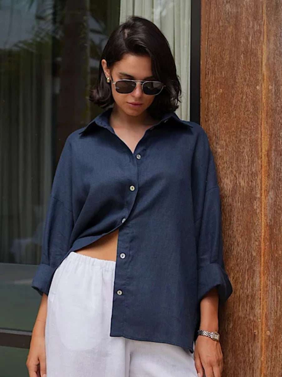 bottun-down shirt for woman