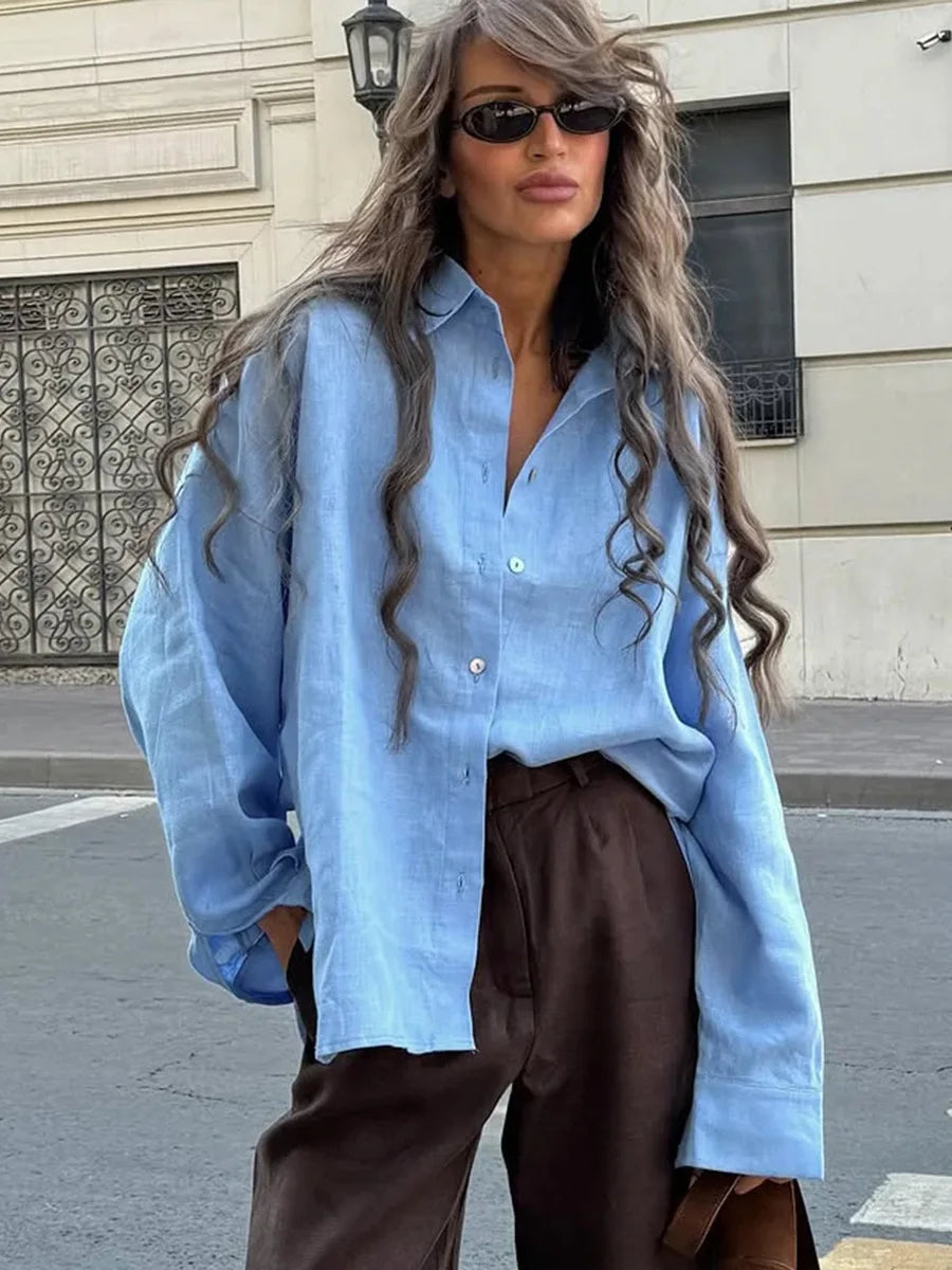 bottun-down shirt for woman