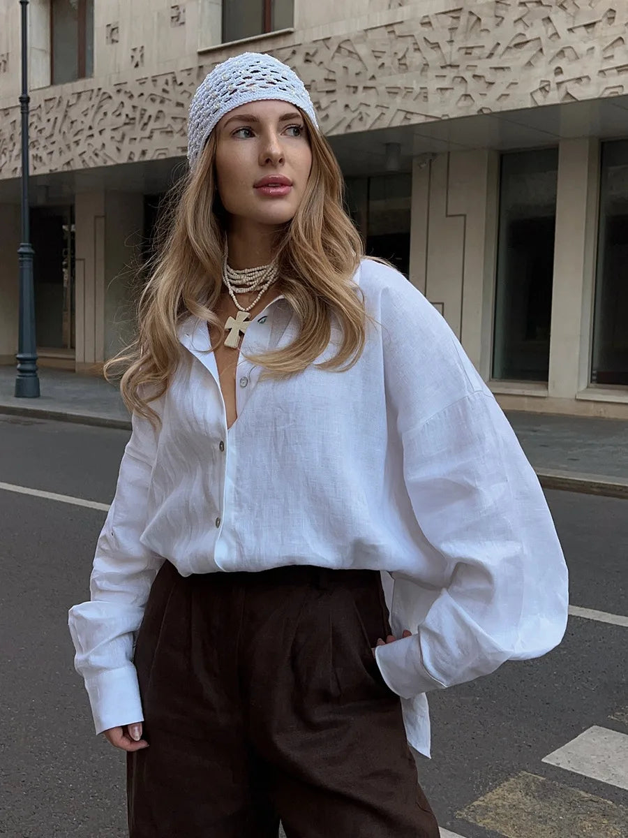 bottun-down shirt for woman