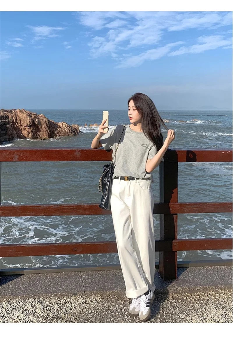 white jeans
