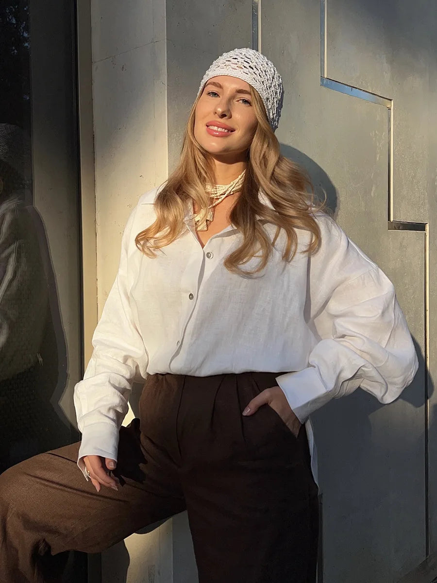 bottun-down shirt for woman
